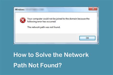 network path not found